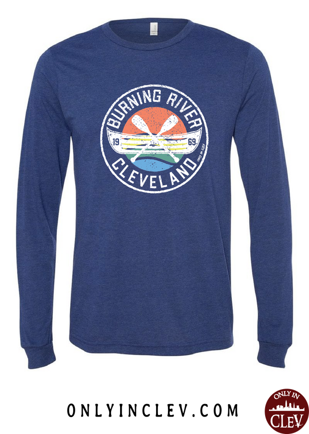 "Burning River 1969" on Blue - Only in Clev
