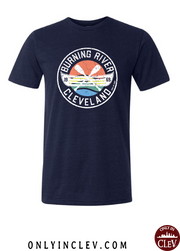 "Burning River 1969" on Blue - Only in Clev