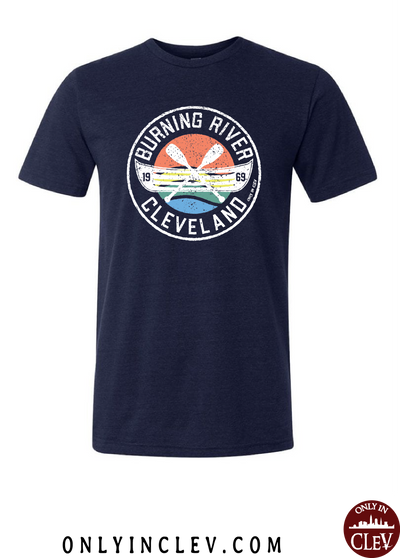 "Burning River 1969" on Blue - Only in Clev