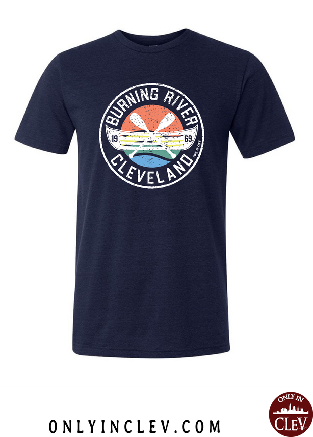"Burning River 1969" on Blue - Only in Clev
