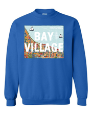 "Bay Village" Design on Royal Blue