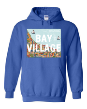 "Bay Village" Design on Royal Blue