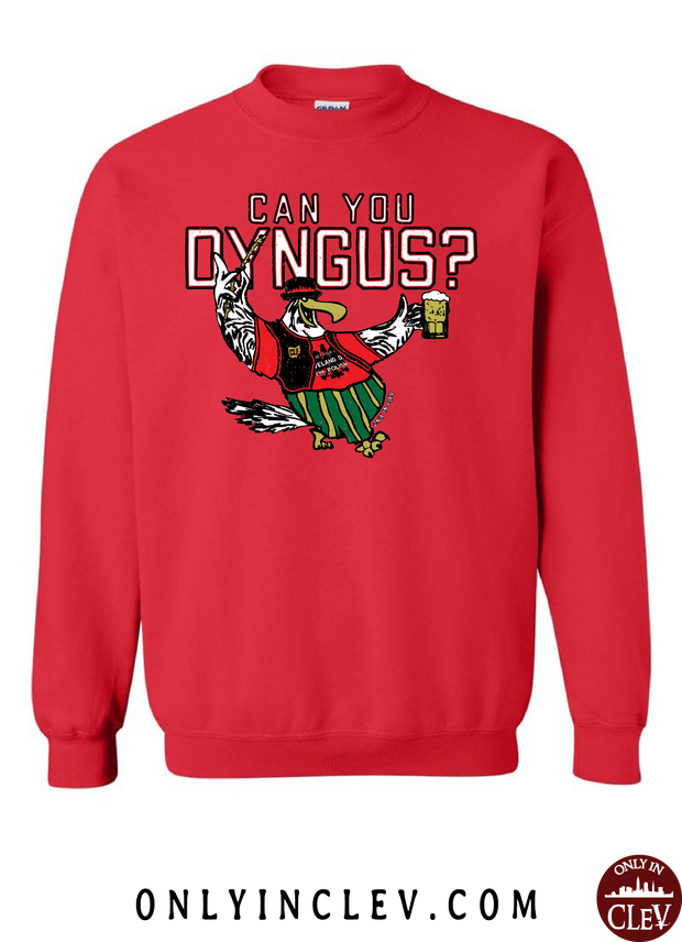 "Can You Dyngus?" Design on Red - Only in Clev