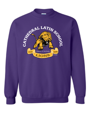 "Cathedral Latin" Design on Purple