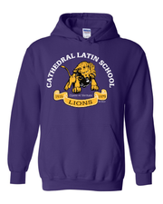"Cathedral Latin" Design on Purple