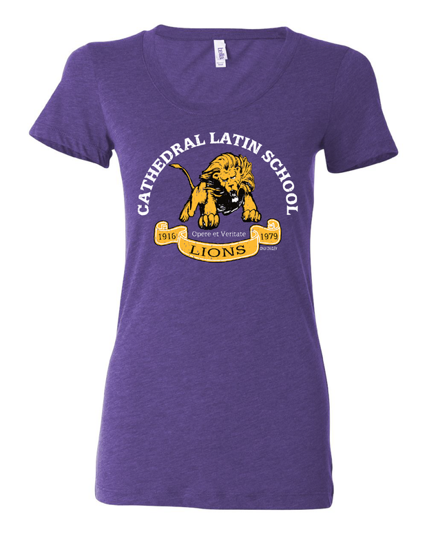 "Cathedral Latin" Design on Purple