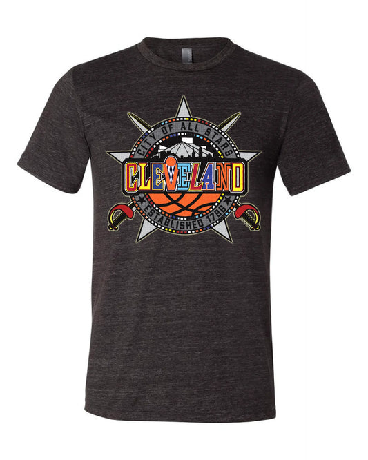 "Cleveland Basketball All Star 2022" on Black - Only in Clev 