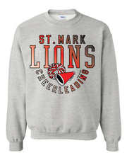 "St. Mark Lions Cheerleading" Design on Ash