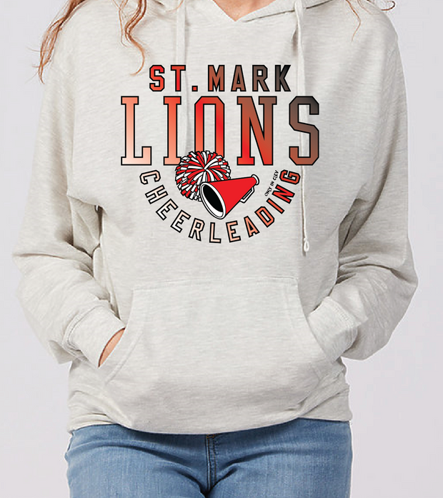 "St. Mark Lions Cheerleading" Design on Ash