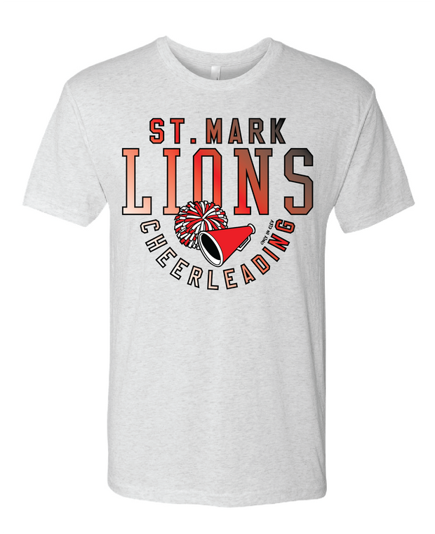"St. Mark Lions Cheerleading" Design on Ash