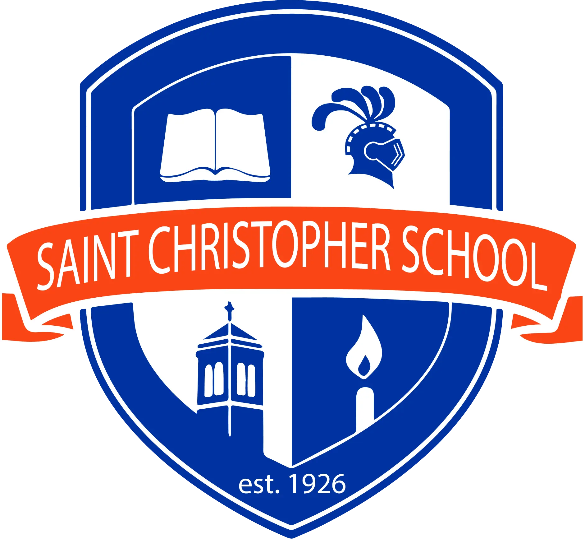 "St. Christopher Crest" Design on Gray - Only in Clev 
