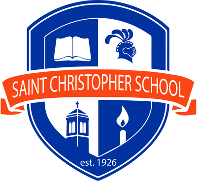 "St. Christopher Crest" Design on Gray