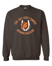 "Cin - Day Lucky Dawgs" Full design on Brown