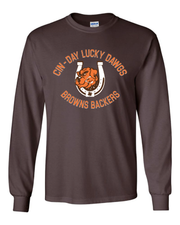"Cin - Day Lucky Dawgs" Full design on Brown