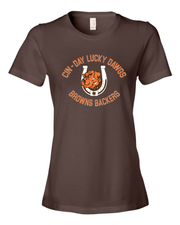"Cin - Day Lucky Dawgs" Full design on Brown