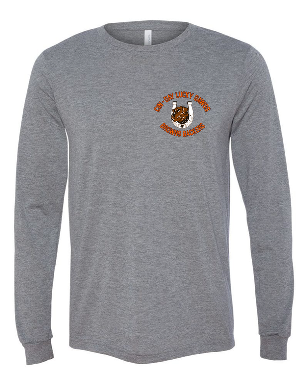 "Cin - Day Lucky Dawgs" Left Chest design on Gray - Only in Clev