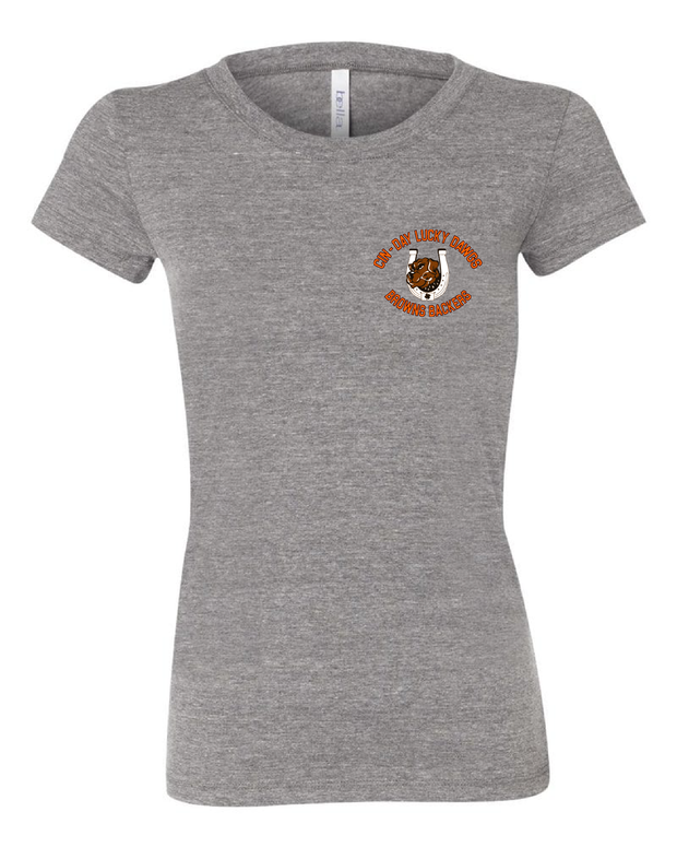 "Cin - Day Lucky Dawgs" Left Chest design on Gray - Only in Clev