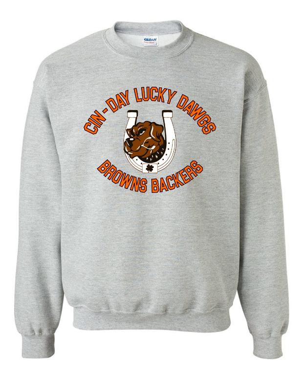 "Cin - Day Lucky Dawgs" Full chest design on Gray - Only in Clev