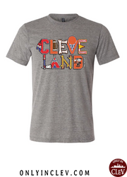"Cleveland All Sports Design" on Gray - Only in Clev