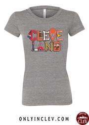 "Cleveland All Sports Design" on Gray - Only in Clev