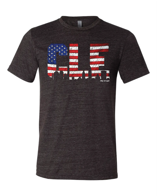 CLE USA" on Black - Only in Clev 3XL-Men-s-Short-Sleeve-T-Shirt