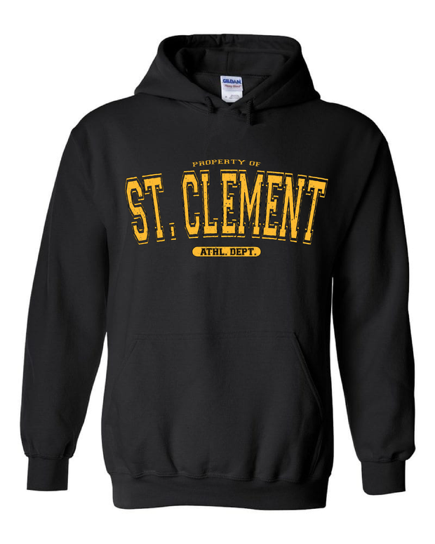 Property of "St. Clement" Design on Black - Only in Clev