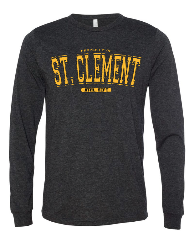 Property of "St. Clement" Design on Black - Only in Clev