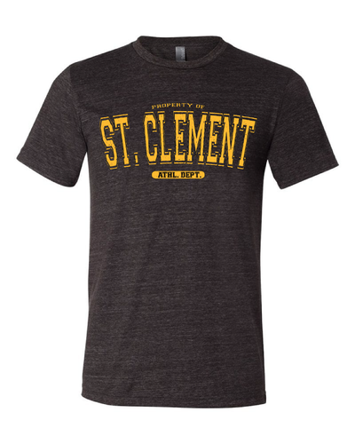 Property of "St. Clement" Design on Black - Only in Clev