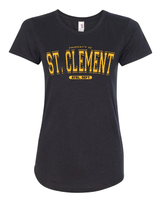 Property of "St. Clement" Design on Black - Only in Clev