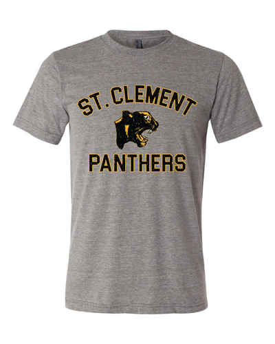 New "St. Clement Panthers" Design on Gray - Only in Clev