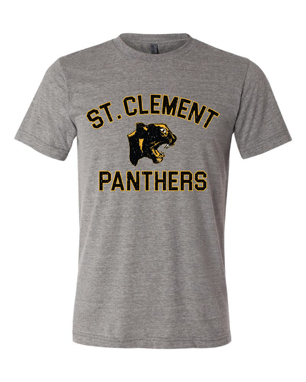 New "St. Clement Panthers" Design on Gray - Only in Clev