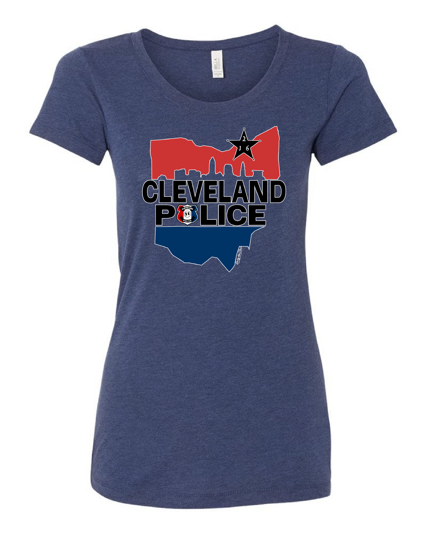 "Cleveland Police" Design on Navy - Only in Clev 