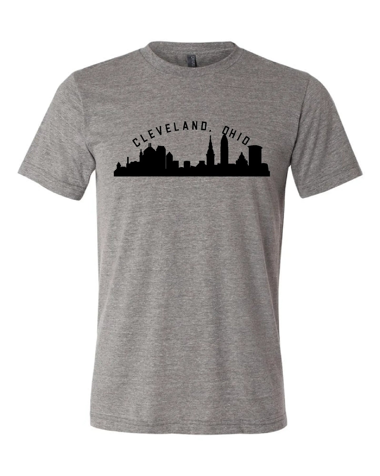 "Cleveland Ohio Skyline" Design" on Gray - Only in Clev