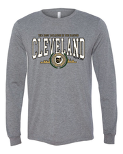 "Cleveland Metallic Gold" Design on Gray - Only in Clev