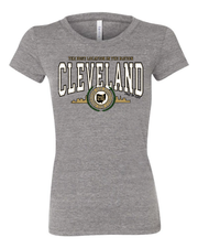 "Cleveland Metallic Gold" Design on Gray - Only in Clev