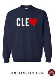 "Love CLE" Design on Navy - Only in Clev