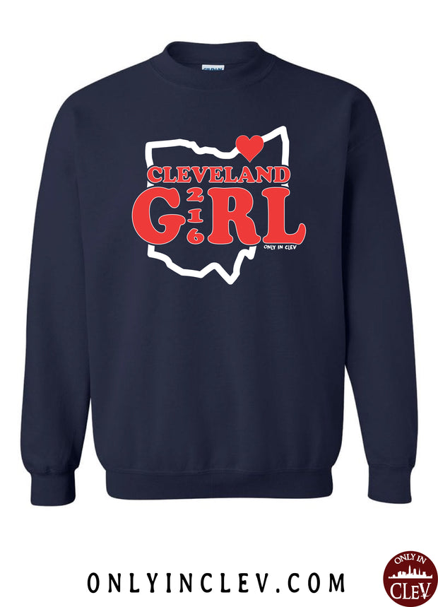 "Cleveland Girl" Design on Navy - Only in Clev