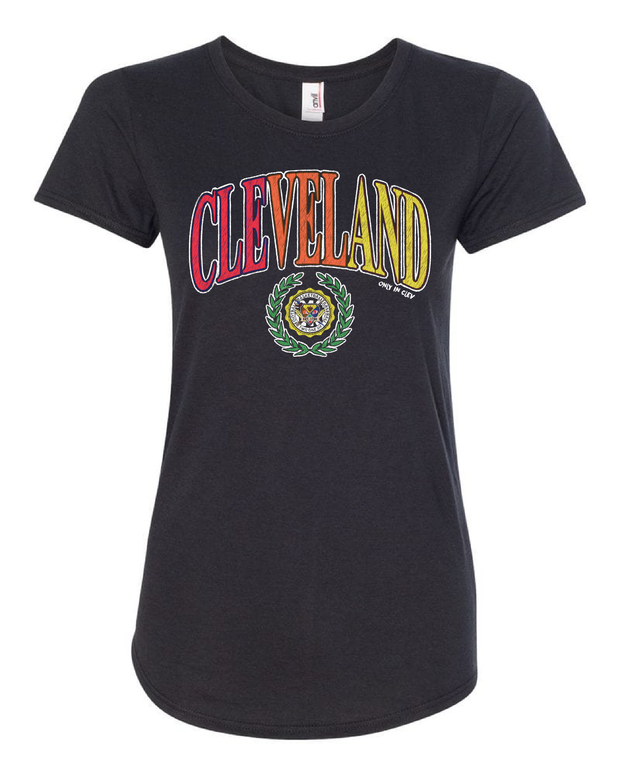 Cleveland Colorful All Sports Arch on Black