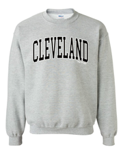 "Cleveland Arched Design" on Gray - Only in Clev