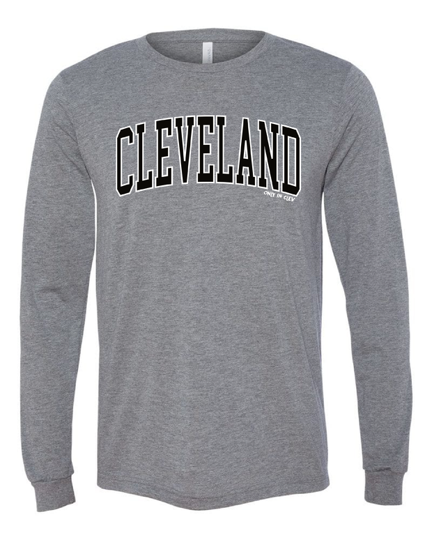 "Cleveland Arched Design" on Gray - Only in Clev