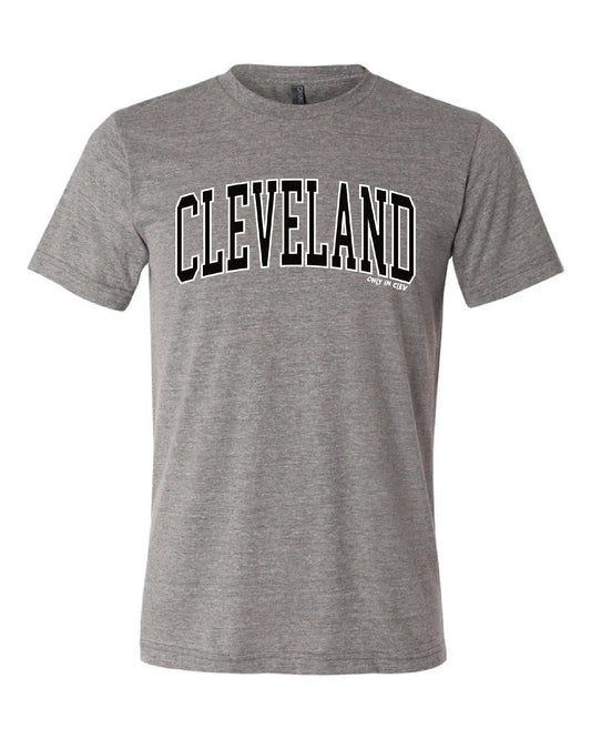 "Cleveland Arched Design" on Gray - Only in Clev