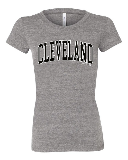"Cleveland Arched Design" on Gray - Only in Clev