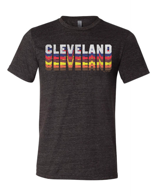 Multi-colored All Sports Cleveland on Black - Only in Clev 3XL-Men-s-Short-Sleeve-T-Shirt