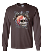 "Cleveland Football Skull" on Brown