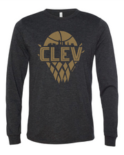 "Cleveland Vintage Net Gold" Basketball on Black