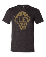 "Cleveland Vintage Net Gold" Basketball on Black