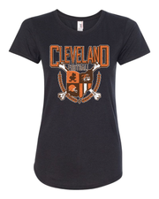 "Cleveland Football Coat of Arms" on Black - Only in Clev