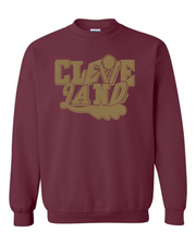 "Cleveland Gold" Basketball Collage on Maroon