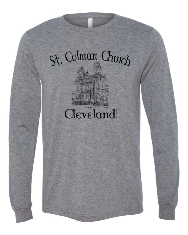 "Saint Colman Church" Design on Gray - Only in Clev