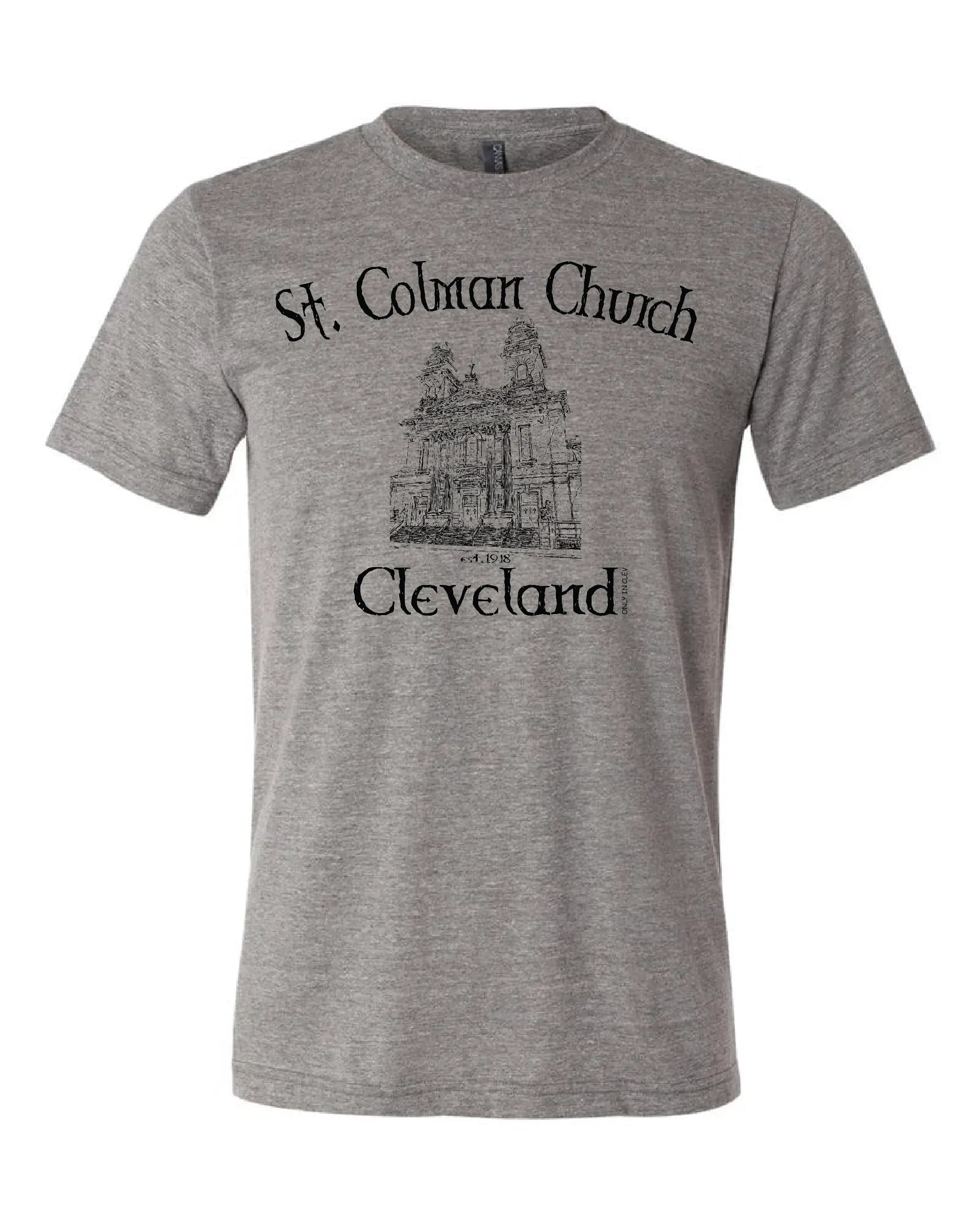 "Saint Colman Church" Design on Gray - Only in Clev